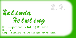 melinda helmling business card